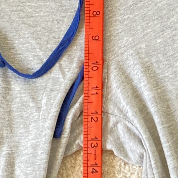 Pre-loved Grey Jersey Stretchy Pyjamas with Blue Drawstring Waist - XL Size - Picture 9 of 12